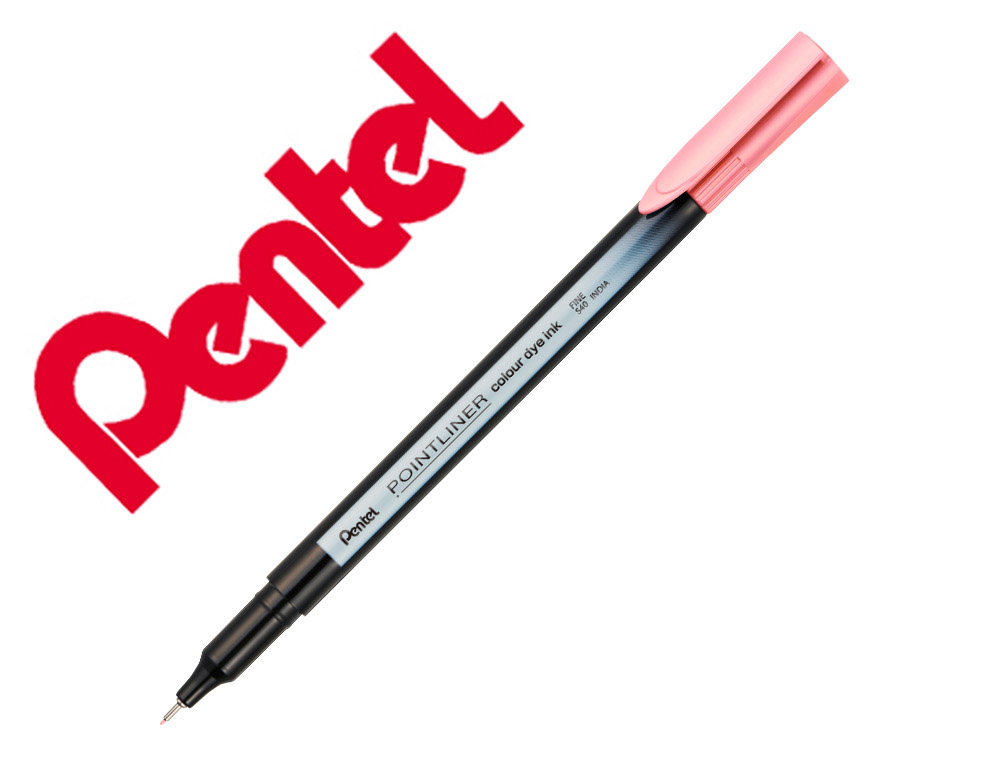 MARCADOR PENTEL DE FIBRA POINTLINER ROSA BEBE 0,4 MM