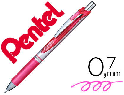 ROLLER PENTEL BL77 0,7 MM ENERGEL RETRATIL ROSA