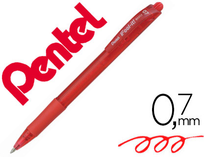 ESFEROGRAFICA PENTEL RETRATIL BX417 COR VERMELHA