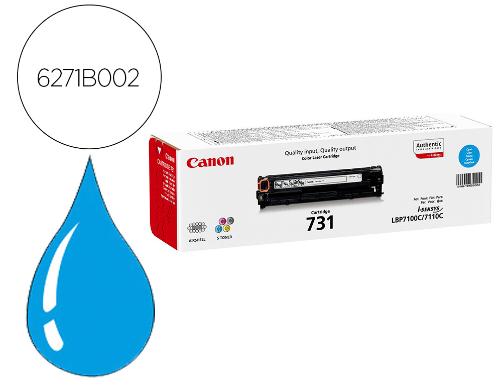 TONER CANON 731 LBP7100CN / LBP7100CW CIAN 1500 PAG