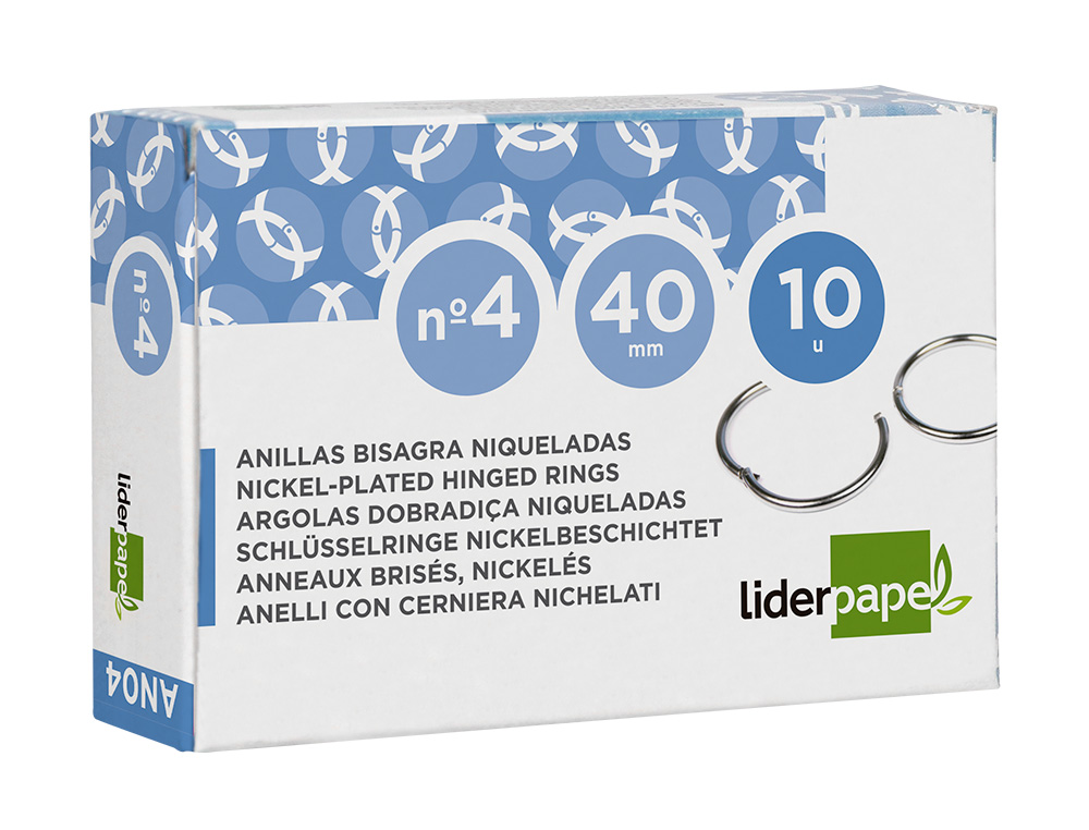 ARGOLAS NIQUELADAS, N. 4, 40 M M, CAIXA COM 10 UNIDADES