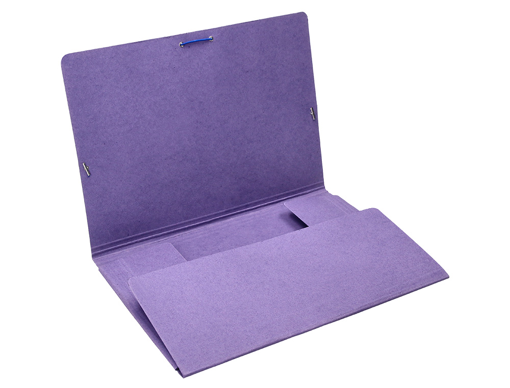 PASTA DE ELASTICOS LIDERPAPEL, FOLIO, COM ABAS, AZUL
