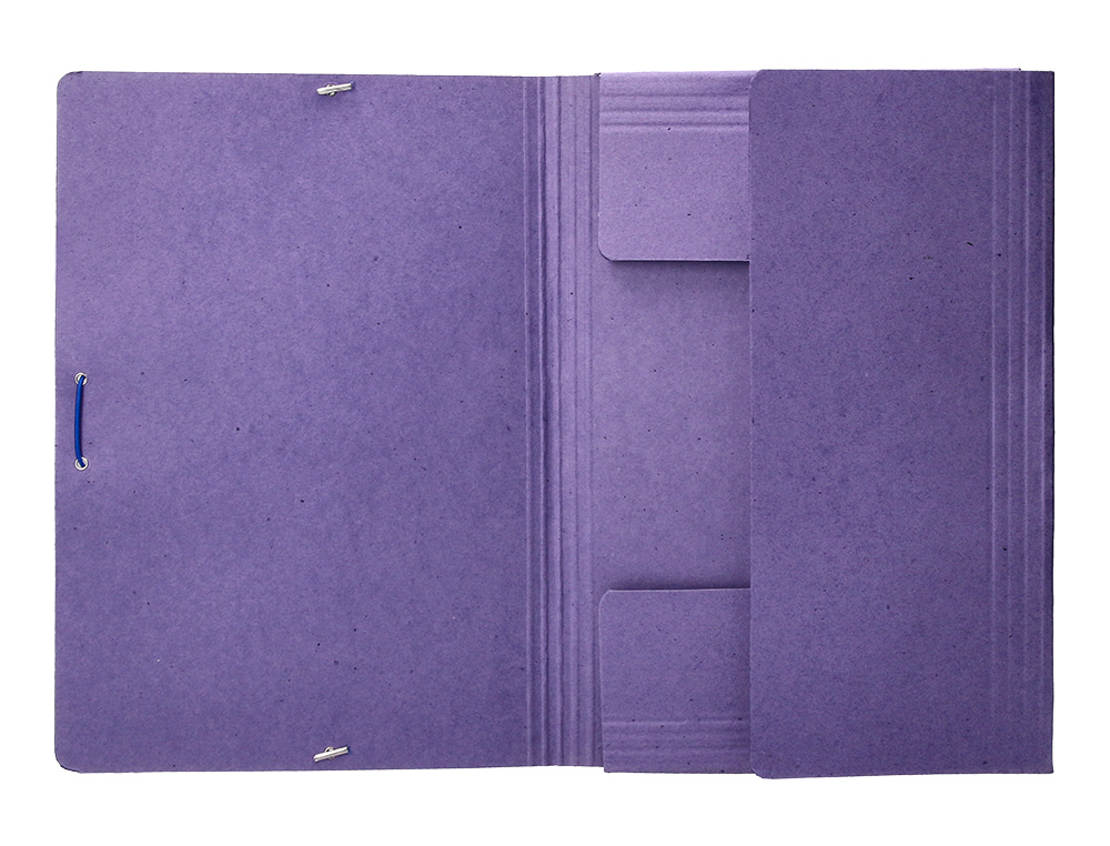 PASTA DE ELASTICOS LIDERPAPEL, FOLIO, COM ABAS, AZUL