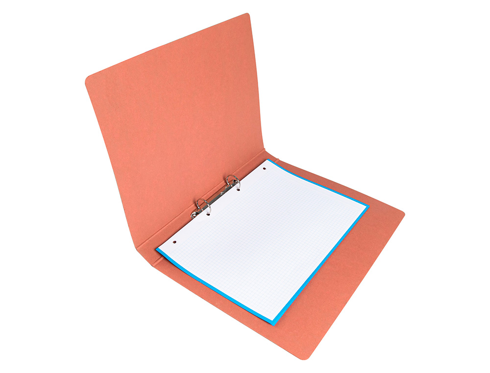 PASTAS ANEIS LIDERPAPEL CARTAO COURO FOLIO AO ALTO, LOMBADA 40, 2 ANEIS