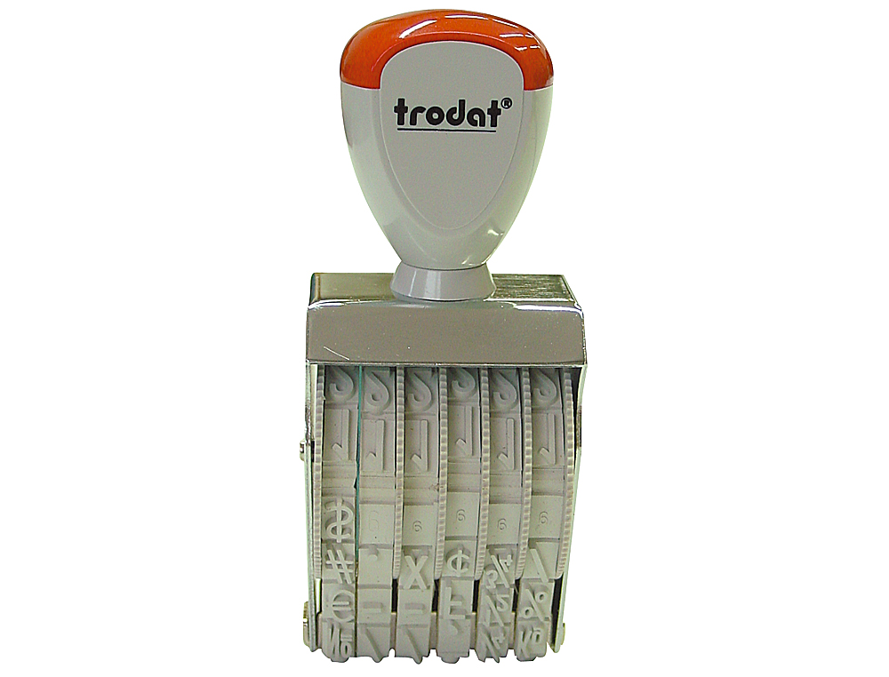 NUMERADOR MANUAL CLASSICO TRODAT, 6 BANDAS - 7 MM.