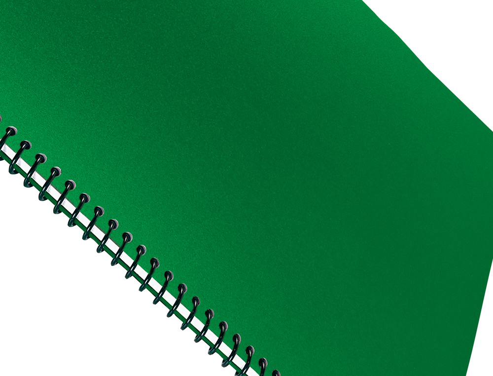 CAPA ENCADERNACAO LIDERPAPEL POLIPROPILENO A4 0.5MM VERDE OPACO EMBALAGEM DE 100 UNIDADES