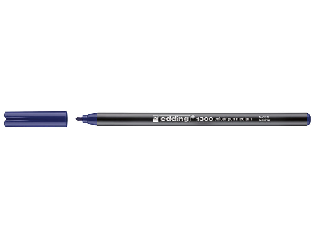 MARCADOR EDDING PONTA FIBRA 1300 AZUL PONTA REDONDA 0.5 MM