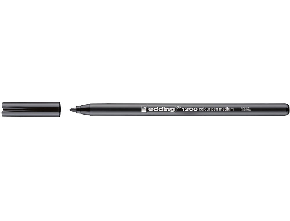MARCADOR EDDING PONTA FIBRA 1300 PRETO -PONTA REDONDA 0.5 MM