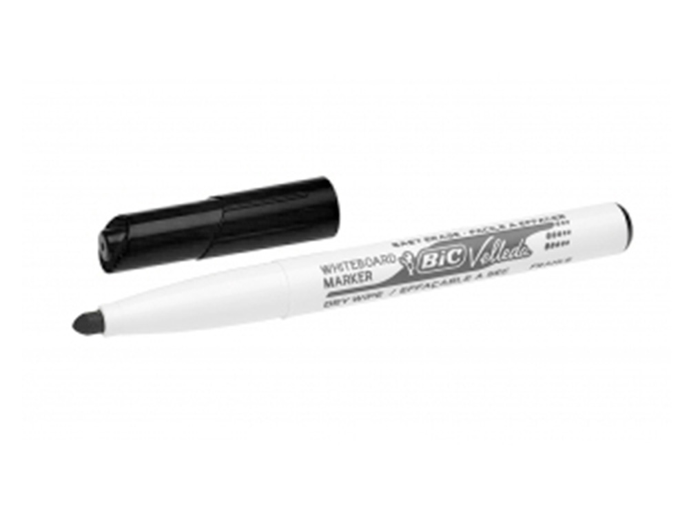 MARCADOR BIC VELLEDA PARA QUADRO BRANCO - PRETO PONTA REDEONDA