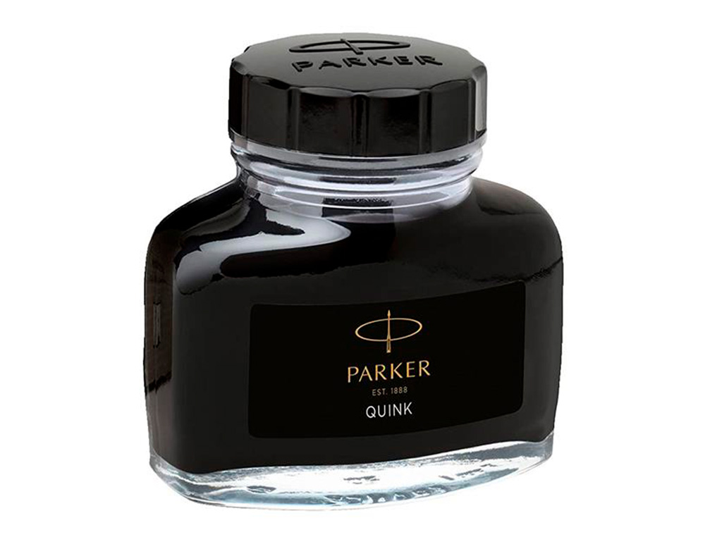 TINTA PARKER QUINK PRETA FRASCO 57 ML