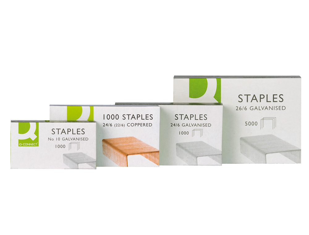 AGRAFES Q-CONNECT GALVANIZADOS, CAIXA1000. - N. 10