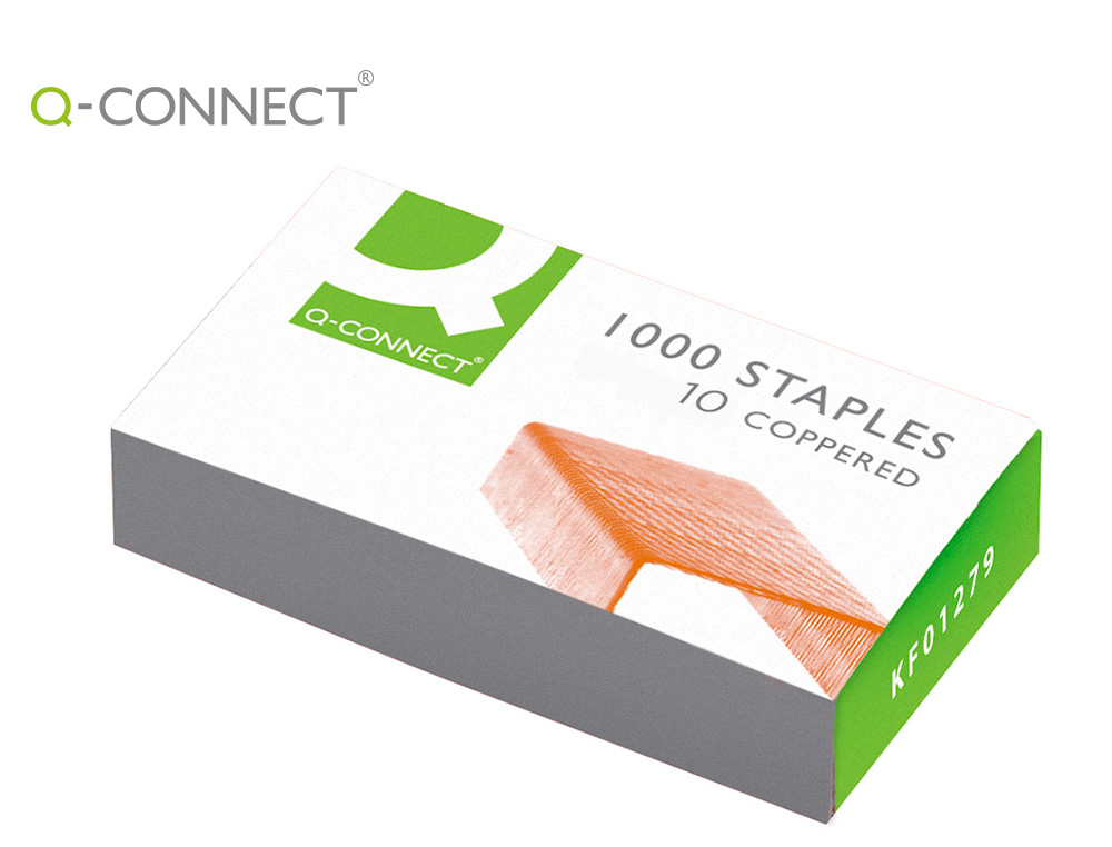AGRAFES Q-CONNECT GALVANIZADOS, CAIXA1000. - N. 10