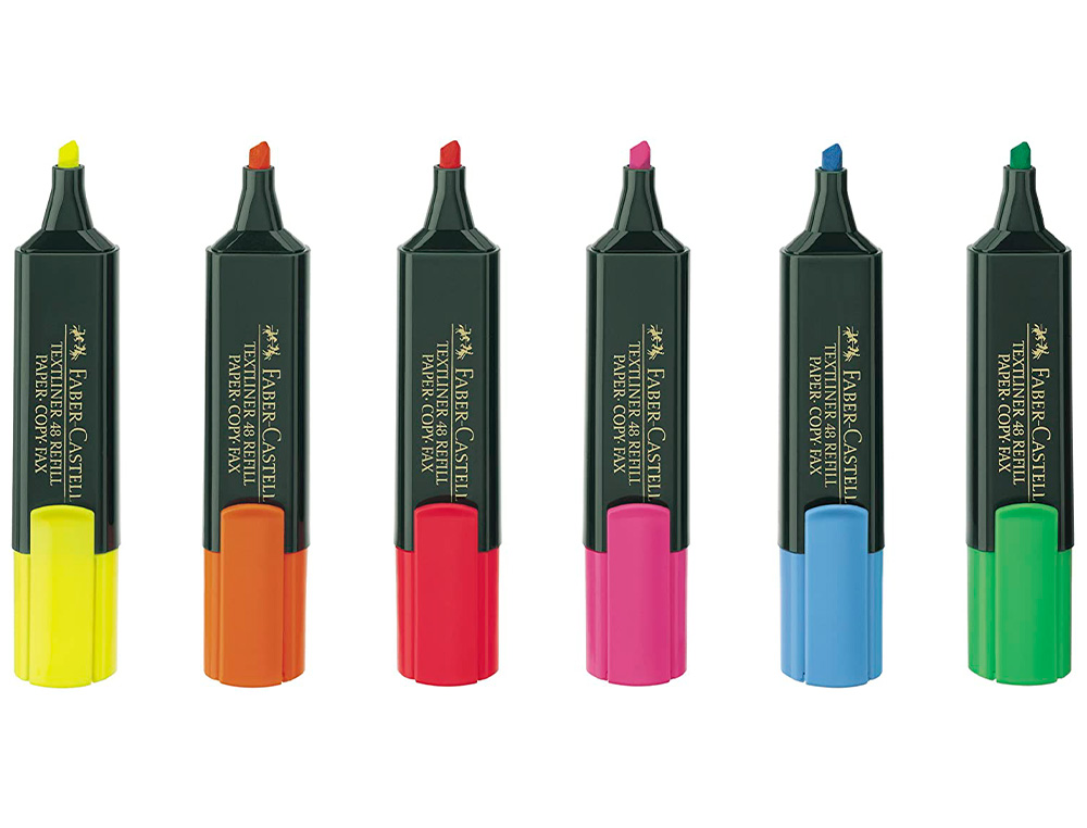 MARCADOR FLUORESCENTE FABER 48-63 VERDE