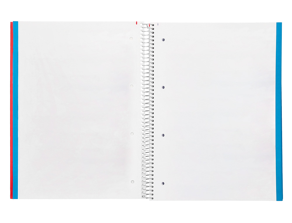 CADERNO ESPIRAL LIDERPAPEL JOLLY MICRO DIN A4 CAPA FORRADA 140 F 75 GR LISO 5 BANDAS DE CORES 4 FUROS CORES SORTIDAS
