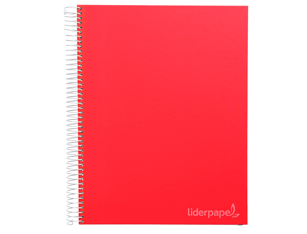 CADERNO ESPIRAL LIDERPAPEL JOLLY MICRO DIN A4 CAPA FORRADA 140 F 75 GR LISO 5 BANDAS DE CORES 4 FUROS CORES SORTIDAS