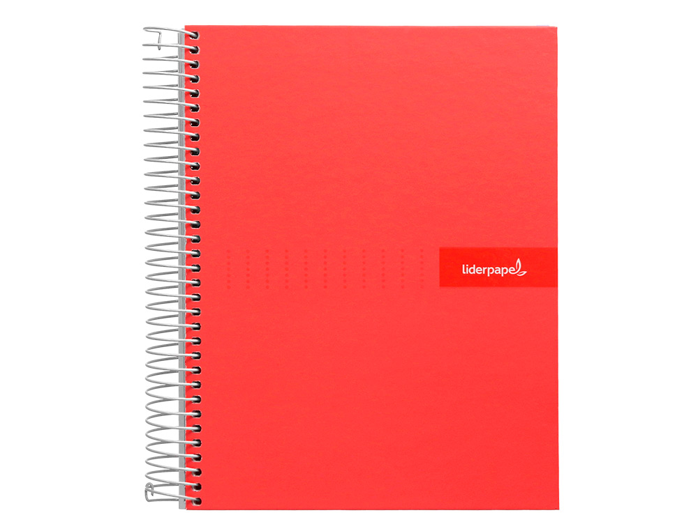 CADERNO ESPIRAL LIDERPAPEL CRAFTY DIN A4 CAPA FORRADA 80 F 90 GR QUADRICULA 5 MM COM MARGEM CORES SORTIDAS