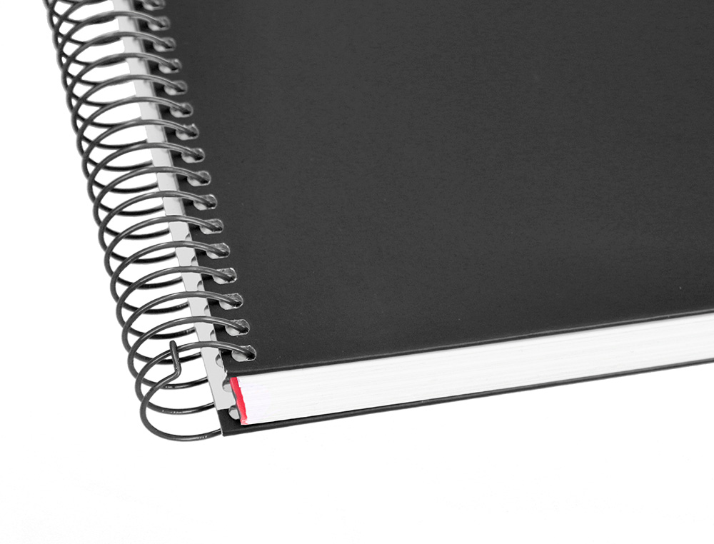 CADERNO ESPIRAL LIDERPAPEL CRAFTY MICRO DIN A4 CAPA FORRADA 120 F 90 GR QUADRICULA 5 MM 5 BANDAS DE CORES 4 CORES COR PR