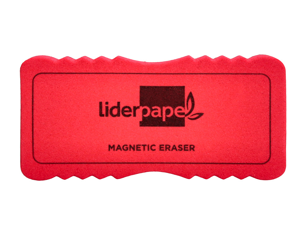APAGADOR LIDERPAPEL QUADRO BRANCO MAGNETICO CORES SORTIDAS 130X60 MM