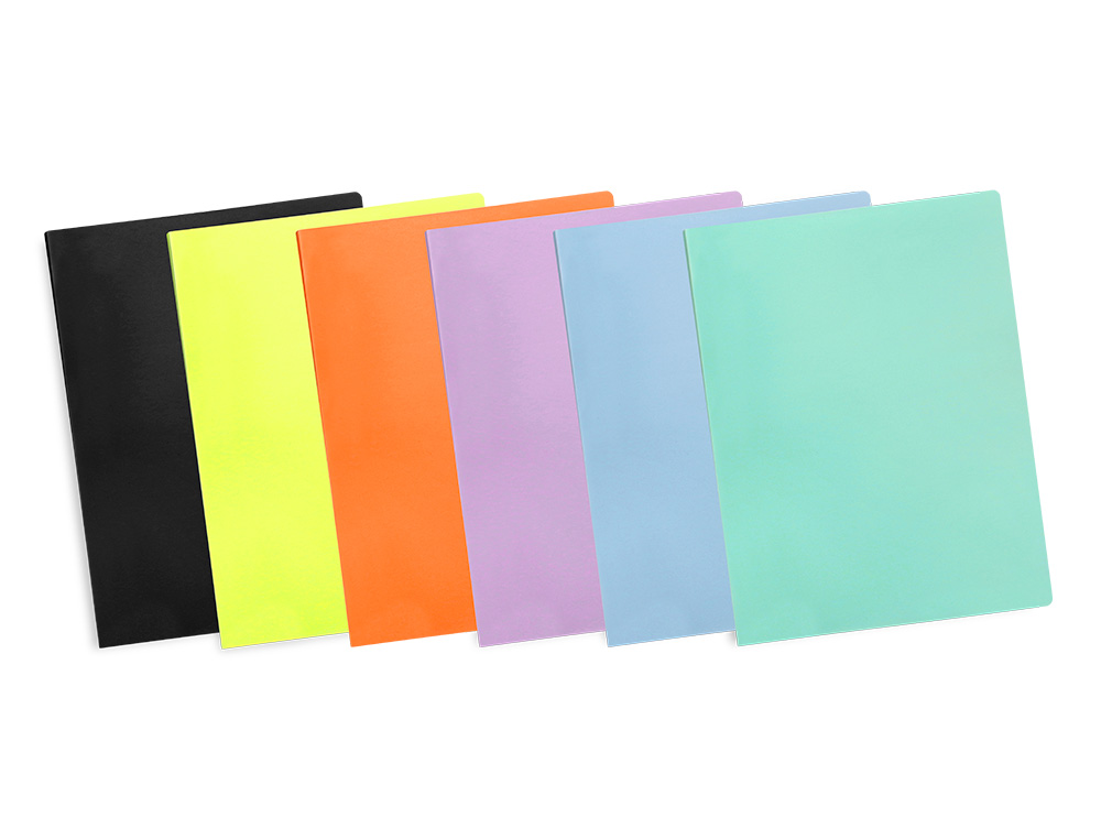 CAPA CATALOGO LIDERPAPEL 20 BOLSAS POLIPROPILENO DIN A4 VERDE MACA OPACO