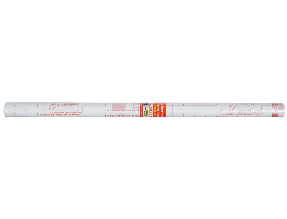 ROLO PLASTICO ADESIVO FORRA LIVROS 0,33 MT X 1,50 MT 50 MICRONS