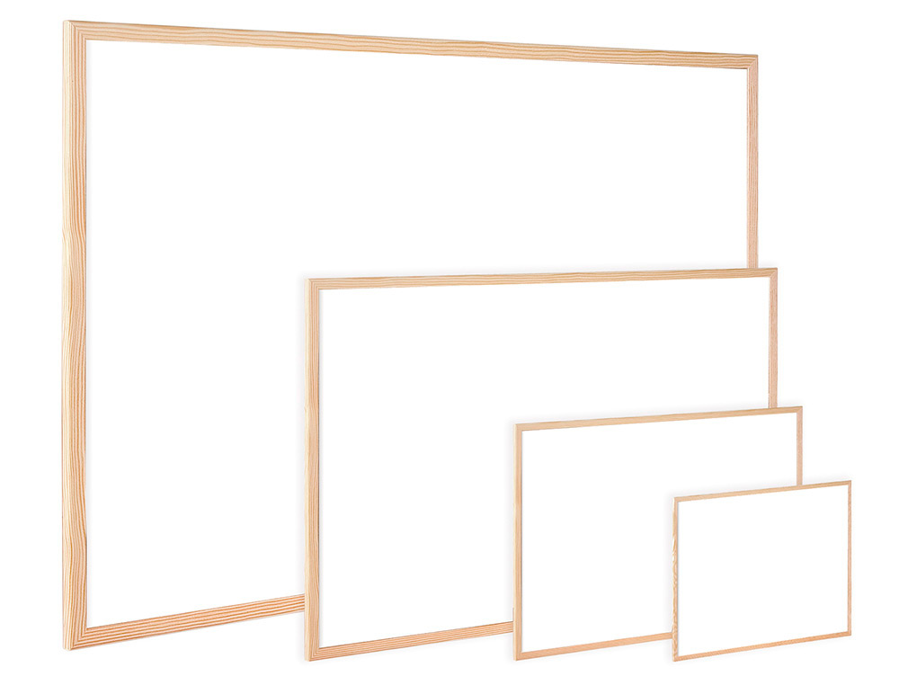 QUADRO BRANCO Q-CONNECT LAMINADO CAIXILHO DE MADEIRA 100X150 CM