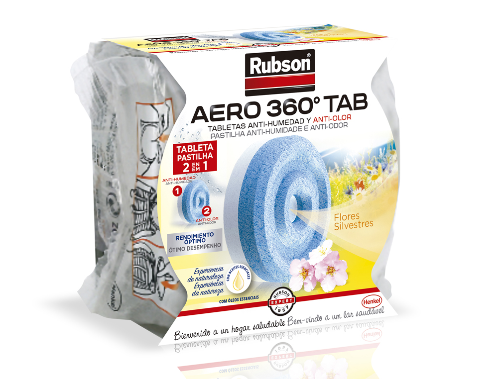 DESUMIDIFICADOR RUBSON AERO 360 AROMATERAPIA VAINILLA RECARGA EM PASTILHA