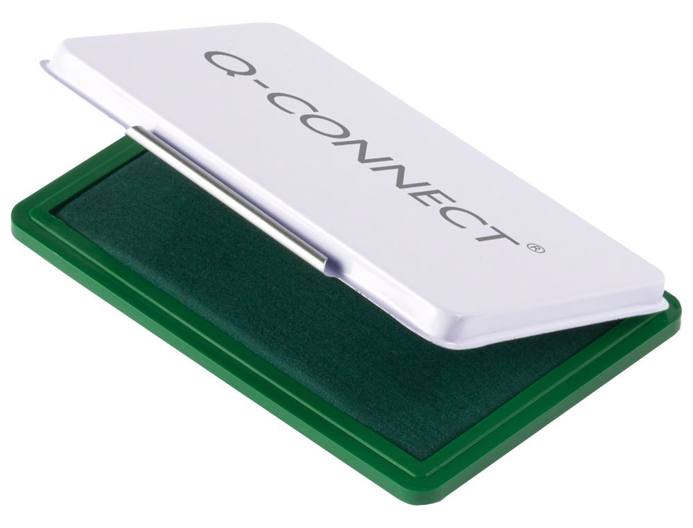 ALMOFADA PARA CARIMBO Q-CONNECT 126X81 MM VERDE