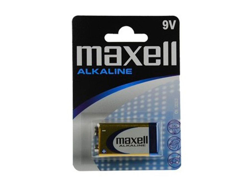 PILHA MAXELL ALCALINA 9V LR09 BLISTER DE 1 UNIDADE