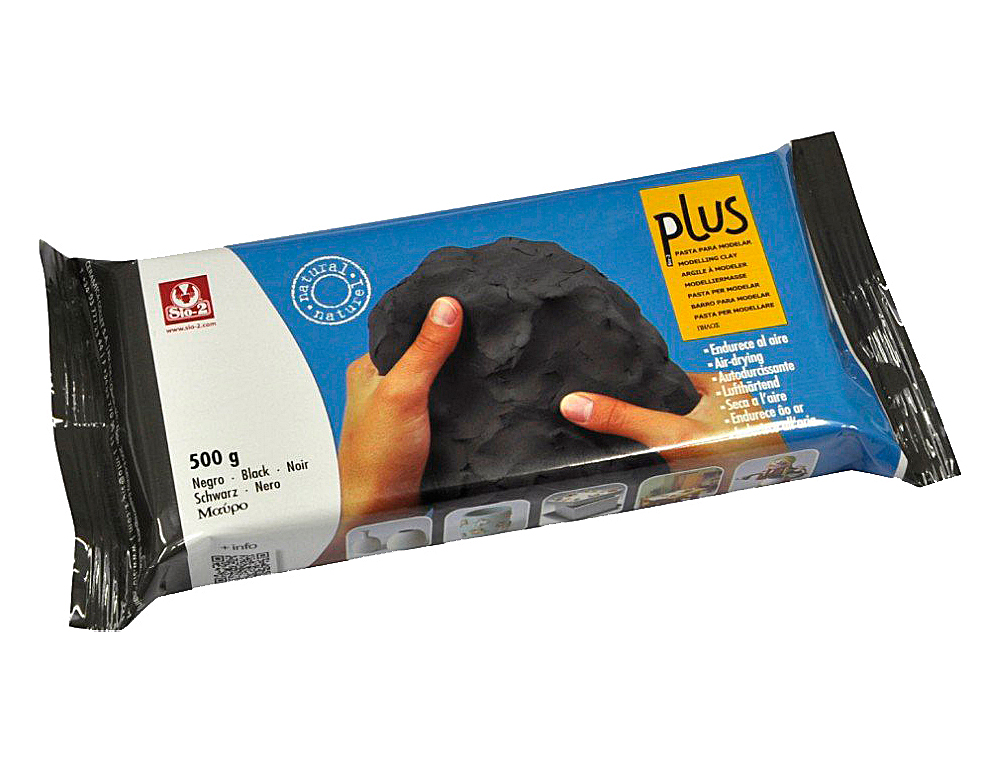 ARGILA SIO-2 PLUS PRETA 500 GR
