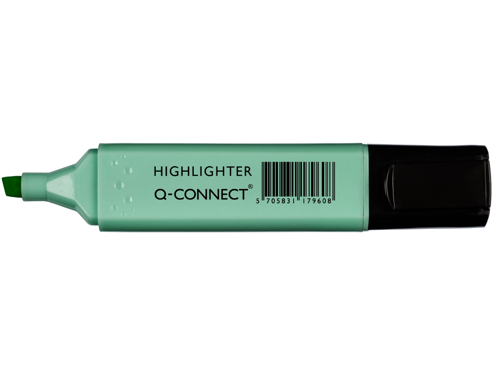 MARCADOR FLUORESCENTE Q-CONNECT PASTEL AZUL PONTA BISELADA