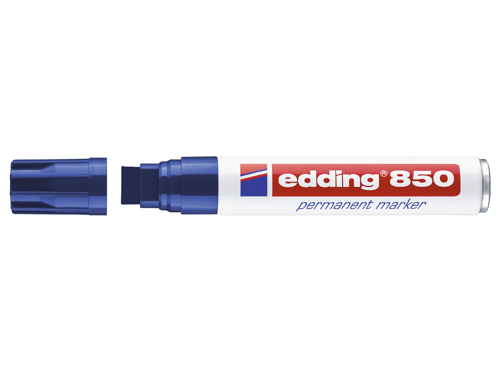 MARCADOR EDDING PERMANENTE 850 AZUL PONTA BISELADA 5-15 MM RECARREGAVEL