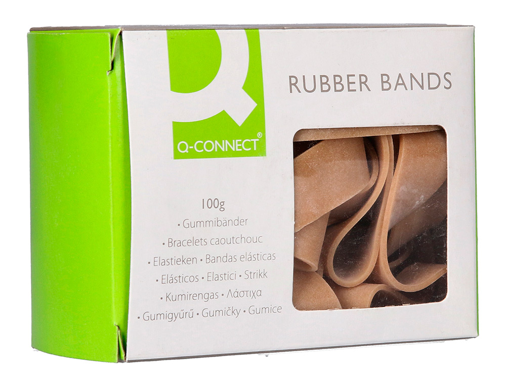 BANDAS ELASTICAS Q-CONNECT 100 GR 120 X 10 MM NUMERO 12