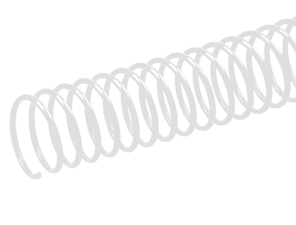 ESPIRAL Q-CONNECT METALICA BRANCO 64 5:1 16MM 1,2MM CAIXA DE 100 UNIDADES