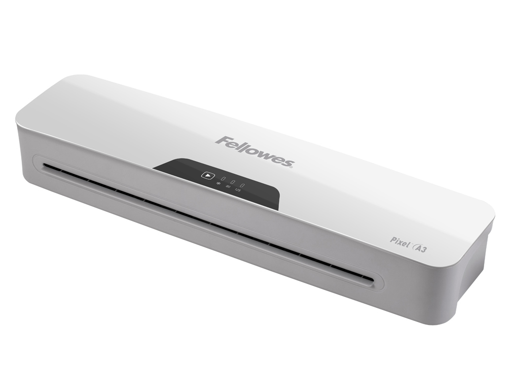 PLASTIFICADORA FELLOWES PIXEL DIN A3 2 ROLOS SISTEMA ANTI-ENCRAVAMENTO DESLIGA AUTOMATICAMENTE ATE 125 MICRONS