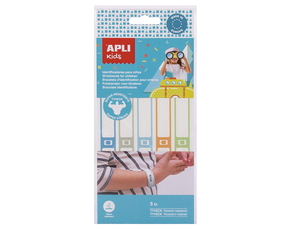 PULSEIRA IDENTIFICATIVO APLI KIDS BLISTER DE 5 UNIDADES CORES SORTIDAS