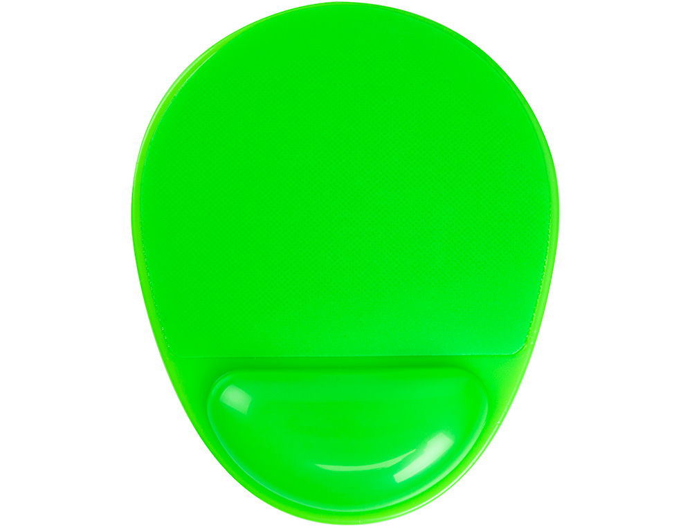 TAPETE PARA RATO Q-CONNECT COM APOIO DE PULSOS DE GEL E PVC COR VERDE