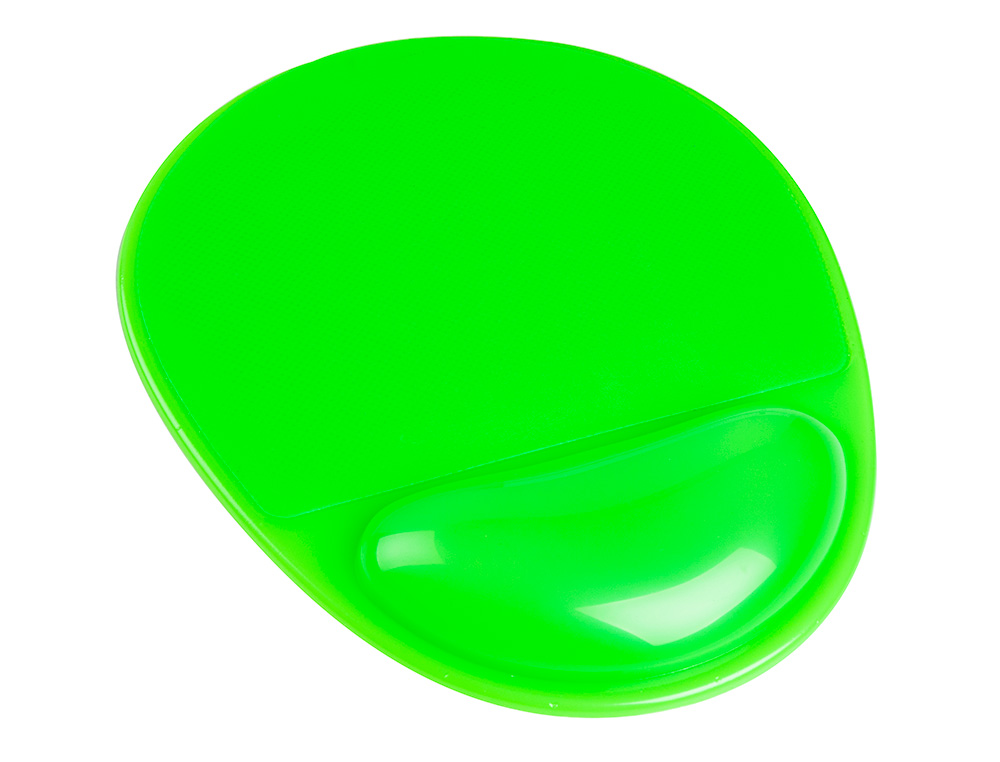 TAPETE PARA RATO Q-CONNECT COM APOIO DE PULSOS DE GEL E PVC COR VERDE