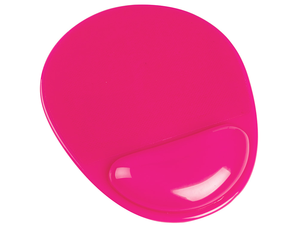 TAPETE PARA RATO Q-CONNECT COM APOIO DE PULSOS DE GEL E PVC COR ROSA