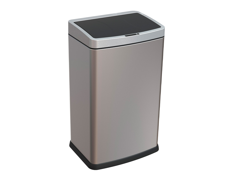 CESTO DE PAPEIS Q-CONNECT METALICO COM SENSOR AUTOMATICO CAPACIDADE 30 LITROS