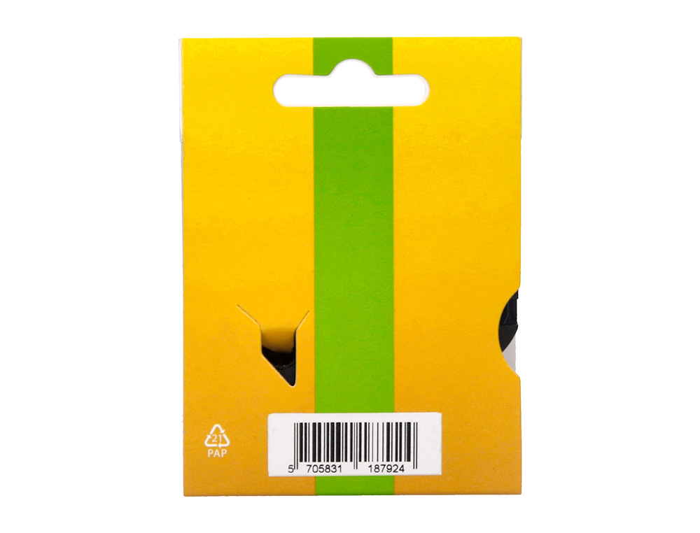FITA Q-CONNECT 1000 PRETA-BRANCA 9 MM X 7MT D1