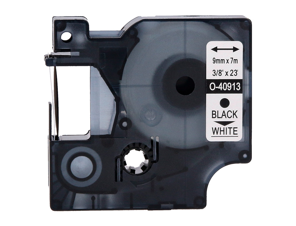 FITA Q-CONNECT 1000 PRETA-BRANCA 9 MM X 7MT D1