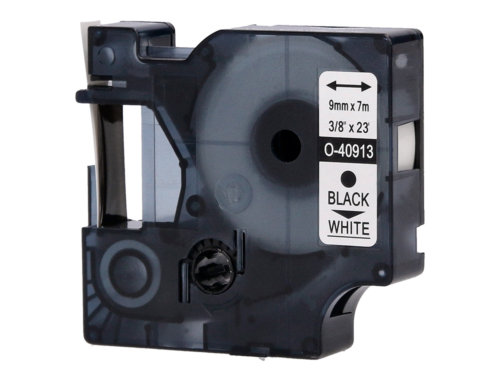 FITA Q-CONNECT 1000 PRETA-BRANCA 9 MM X 7MT D1