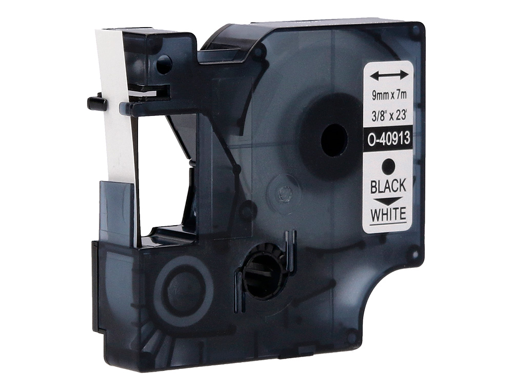FITA Q-CONNECT 1000 PRETA-BRANCA 9 MM X 7MT D1