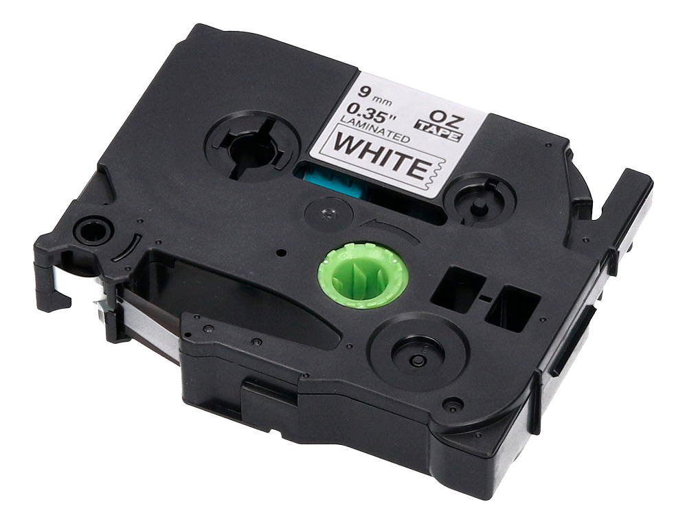 FITA Q-CONNECT TZE-221 BRANCA-PRETA 9MM COMPRIMENTO 8 MT