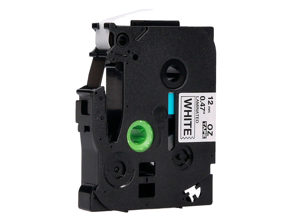 FITA Q-CONNECT TZE-231 BRANCA-PRETA 12MM COMPRIMENTO 8 MT