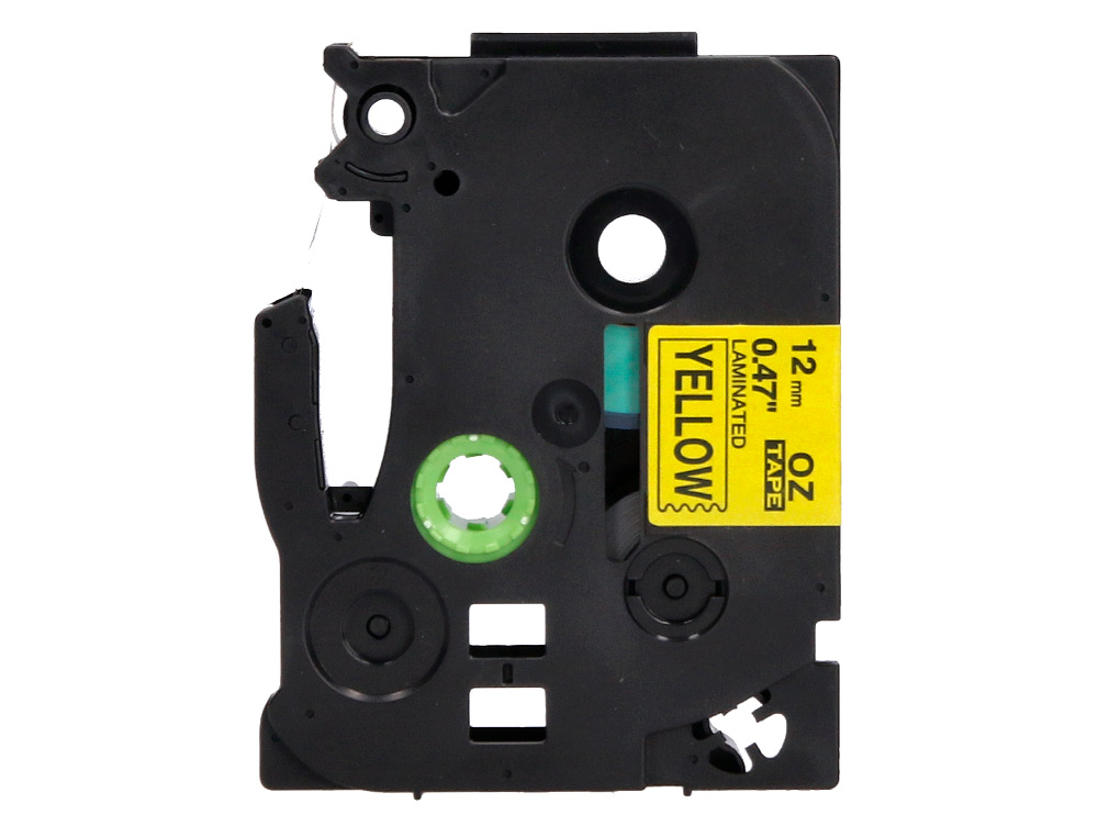 FITA Q-CONNECT TZE-631 AMARELO-PRETA 12MM COMPRIMENTO 8 MT