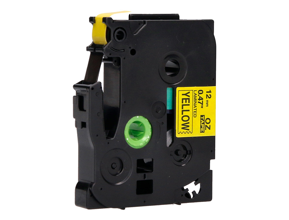 FITA Q-CONNECT TZE-631 AMARELO-PRETA 12MM COMPRIMENTO 8 MT