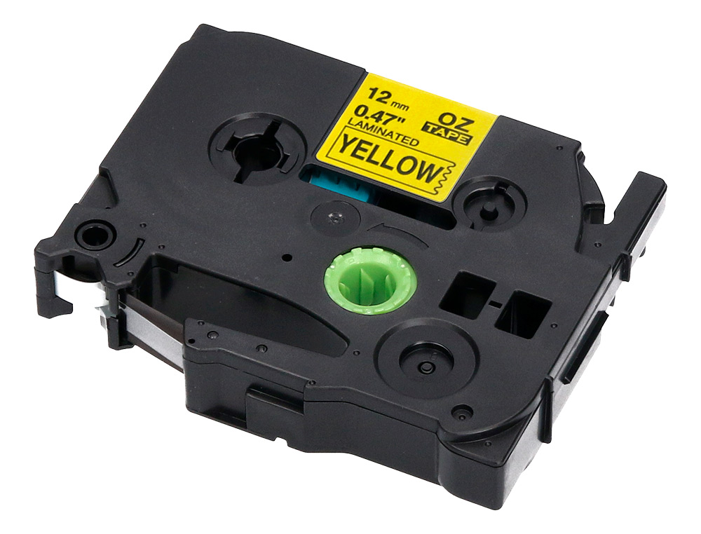 FITA Q-CONNECT TZE-631 AMARELO-PRETA 12MM COMPRIMENTO 8 MT