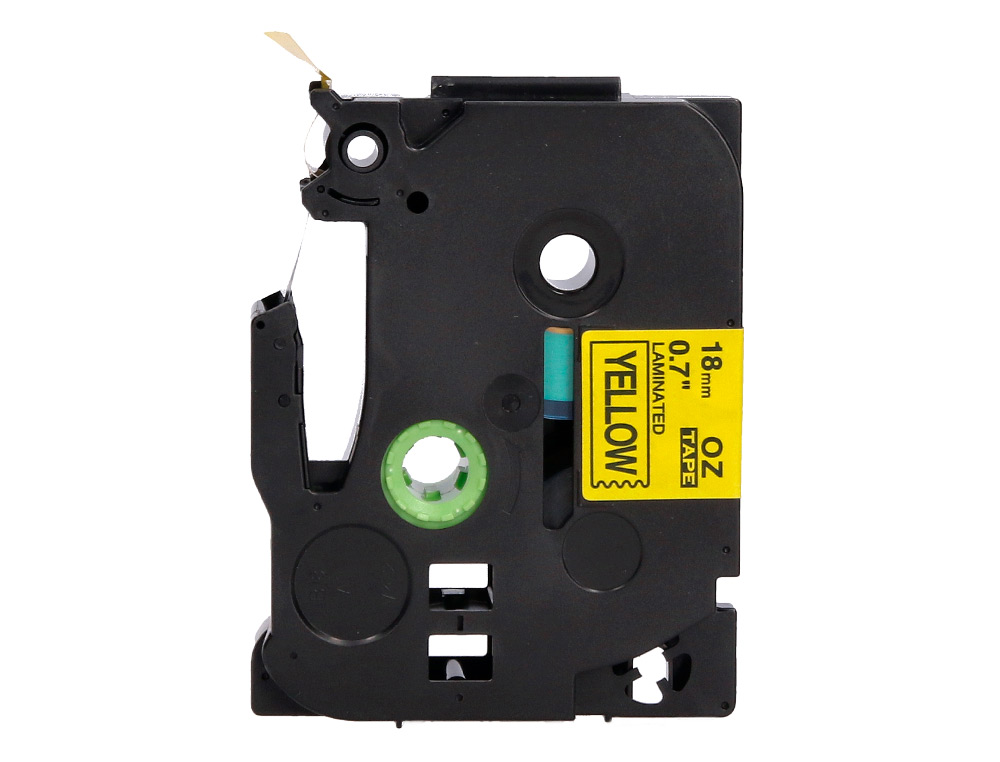 FITA Q-CONNECT TZE-641 AMARELO-PRETA 18MM COMPRIMENTO 8 MT
