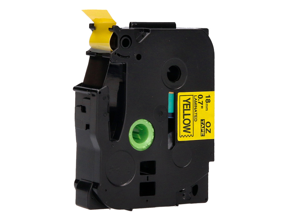 FITA Q-CONNECT TZE-641 AMARELO-PRETA 18MM COMPRIMENTO 8 MT